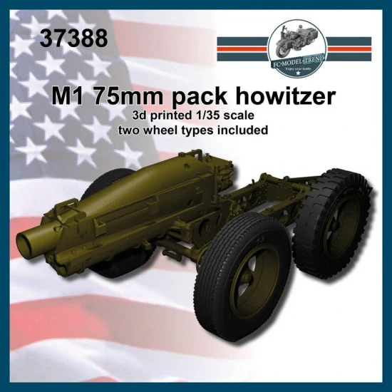 FC Model Trend 37388 1/35 M1A1 75mm pack Howitzer - Military Vehicles & Tanks