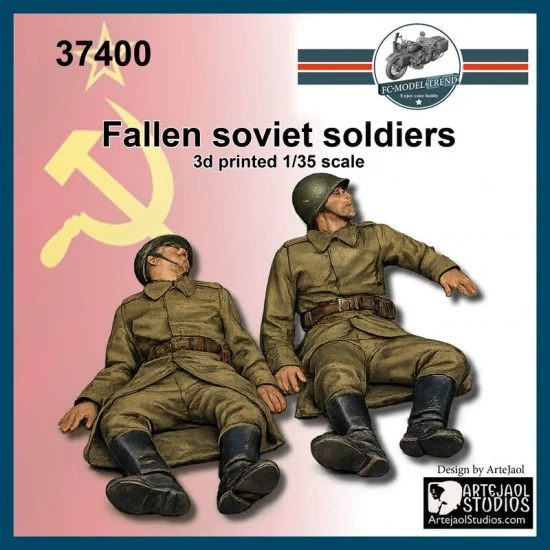 FC Model Trend 37400 1/35 Soviet Fallen Soldiers (2 figures) - Model Figures