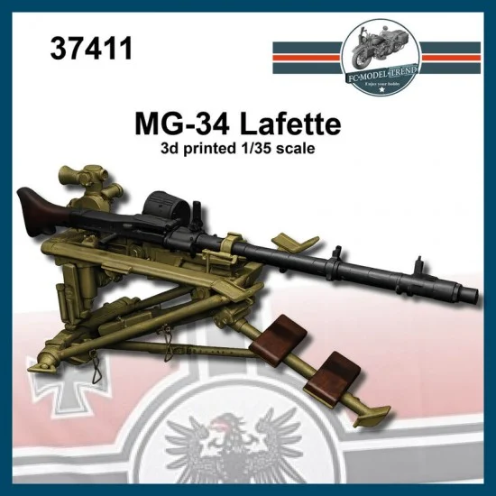 FC Model Trend 37411 1/35 MG34 Lafette - Military Vehicles & Tanks
