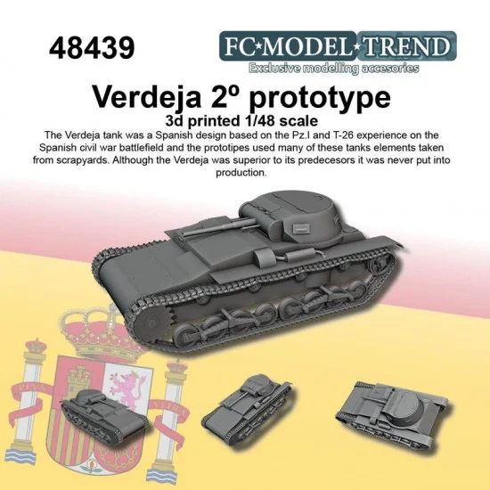 FC Model Trend 48439 1/48 Verdeja Tank Vol.2 Prototype - Model Figures