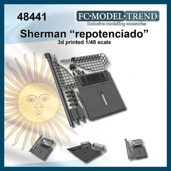 FC Model Trend 48441 1/48 Sherman "Repotenciado" Detail Set - Military Vehicles & Tanks
