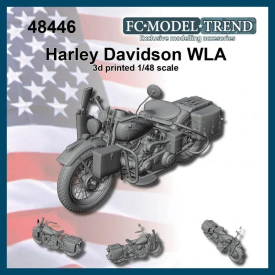FC Model Trend 48446 1/48 Harley Davidson WLA Resin Kit - Model Motorcycles