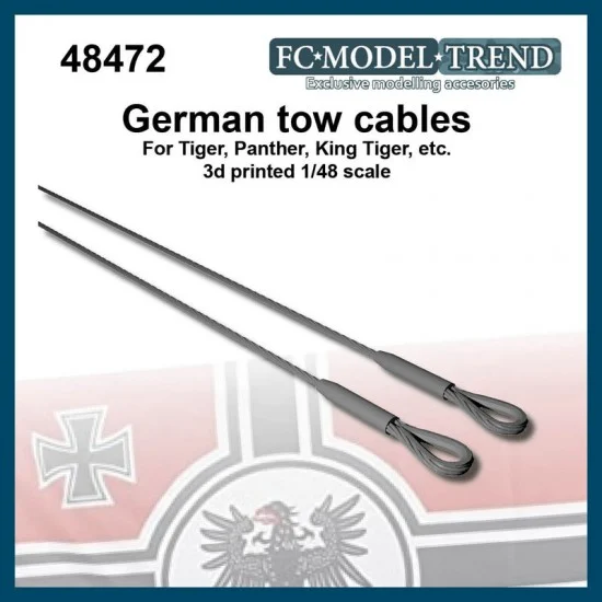 FC Model Trend 48472 1/48 German Tow Cable for Panther, Tiger, King Tiger etc - Military Vehicles & Tanks