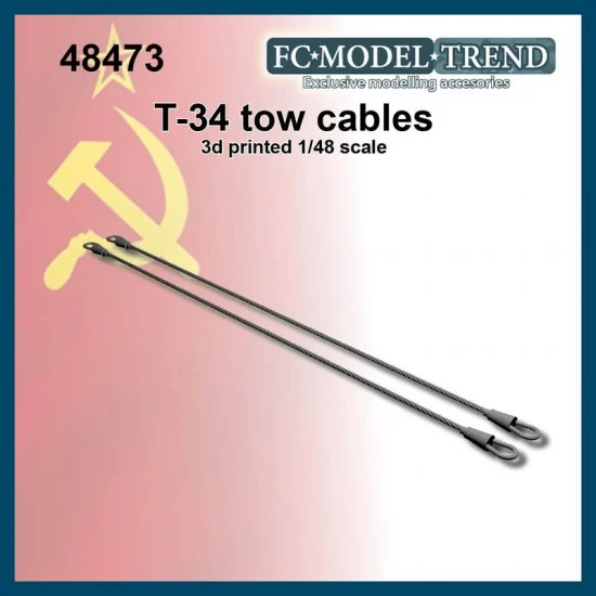 FC Model Trend 48473 1/48 Tow Cable for T34, Su85, SU122 etc - Military Vehicles & Tanks