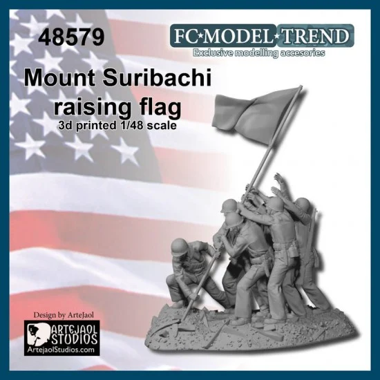 FC Model Trend 48579 1/48 'Mount Suribachi Raising Flag' Iwo Jima Artejaol Studios - Model Figures