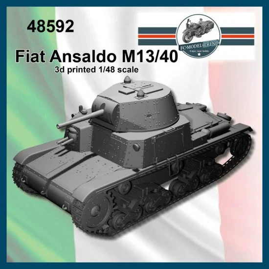 FC Model Trend 48592 1/48 Fiat Ansaldo M13/40 Medium Tank - Military Vehicles & Tanks