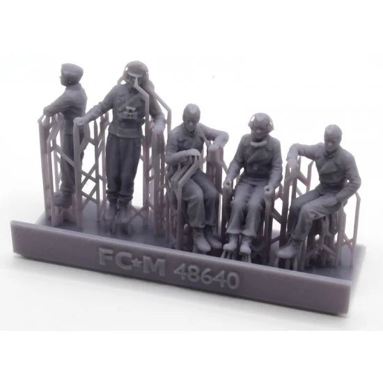 FC Model Trend 48640 1/48 Panzer IV Crews (5 figures) - Model Figures