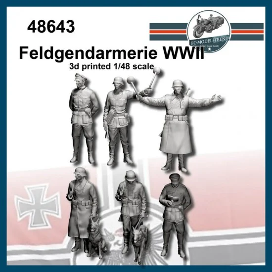 FC Model Trend 48643 1/48 German Military Police (5 figures) - Model Figures