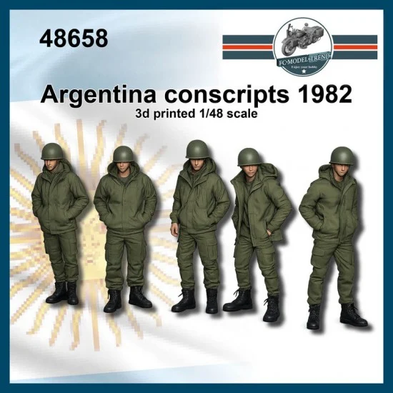 FC Model Trend 48658 1/48 Argentina Conscripts 1982 (5 figures) - Model Figures
