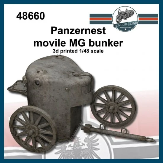 FC Model Trend 48660 1/48 Panzernest Mobile MG Bunker - Military Vehicles & Tanks