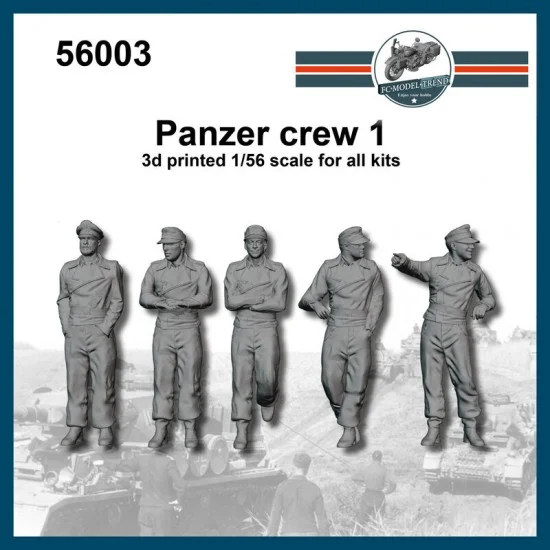 FC Model Trend 56003 1/56 German Panzer Crews (5 figures) - Model Figures
