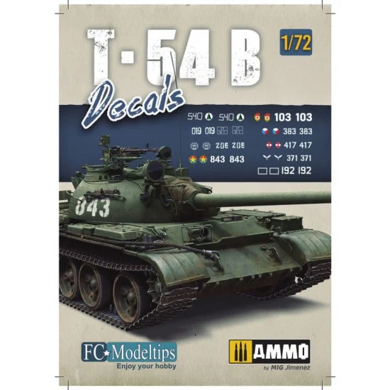 FC Model Trend 72203 Decals for 1/72 T-54B Medium Tank