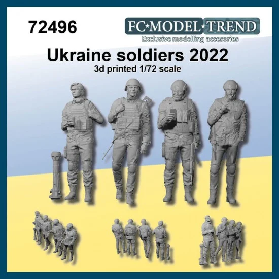 FC Model Trend 72496 1/72 Ukrainian Soldiers 2022 - Model Figures