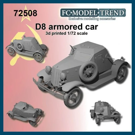 FC Model Trend 72508 1/72 D8 Armored Car - Military Vehicles & Tanks