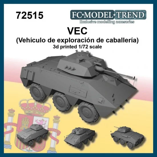 FC Model Trend 72515 1/72 VEC Armoured Reconnaissance Vehicle - Military Vehicles & Tanks