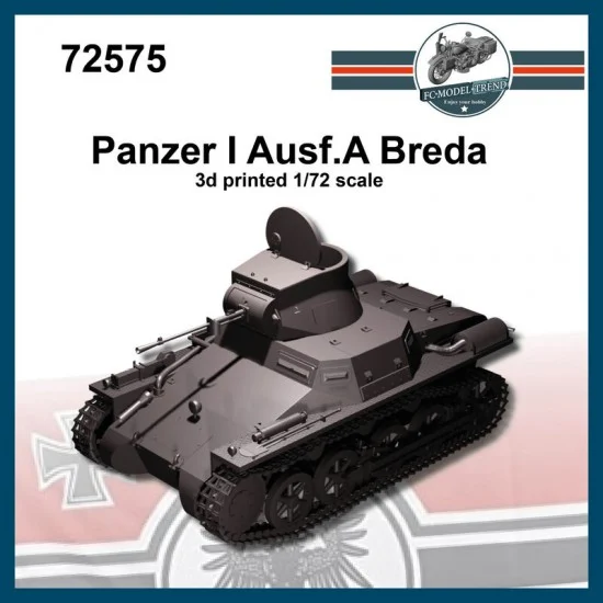 FC Model Trend 72575 1/72 Panzer I Ausf. A Breda Light Tank - Military Vehicles & Tanks
