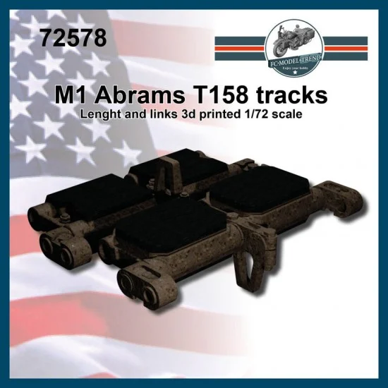 FC Model Trend 72578 1/72 M1 Abrams T158 Tracks - Military Vehicles & Tanks