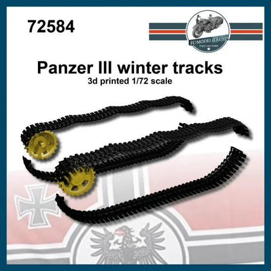 FC Model Trend 72584 1/72 Panzer III Winterketten Tracks - Military Vehicles & Tanks