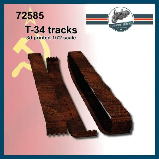 FC Model Trend 72585 1/72 T34 Tank and Variants Tracks - Military Vehicles & Tanks