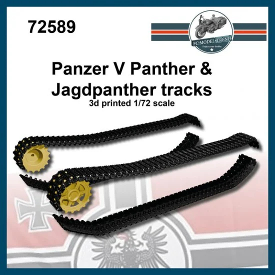 FC Model Trend 72589 1/72 Panzer V Panther and Jagdpanther Tracks - Military Vehicles & Tanks