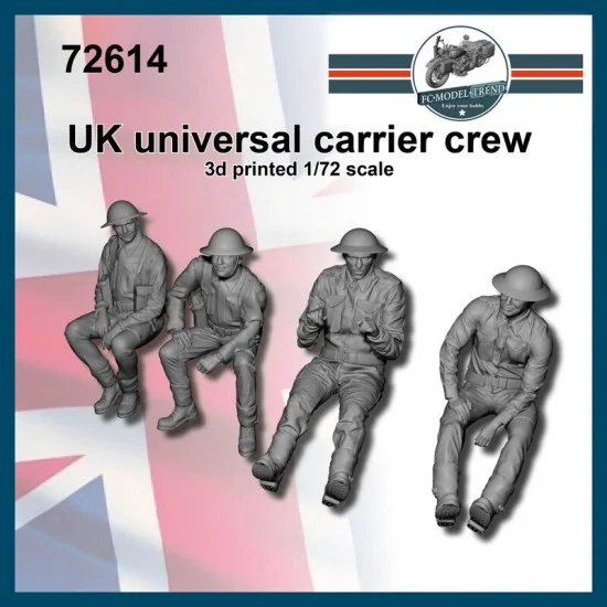 FC Model Trend 72614 1/72 British Universal Carrier Crew (4 figures) - Model Figures