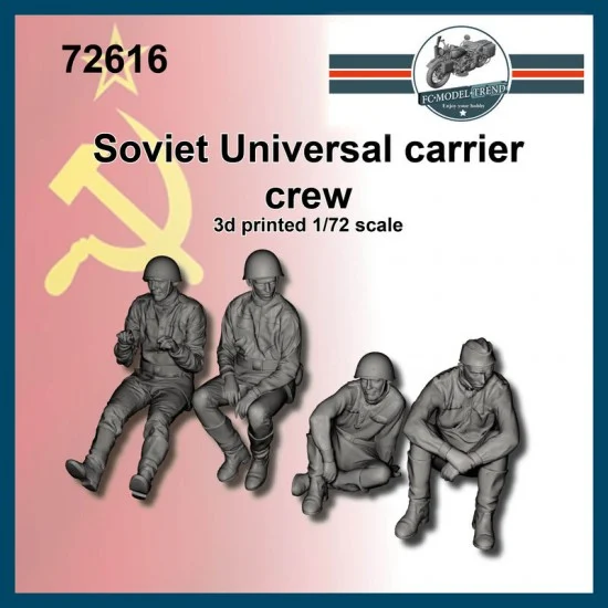 FC Model Trend 72616 1/72 Soviet Crew for Universal Carrier (4 figures) - Model Figures
