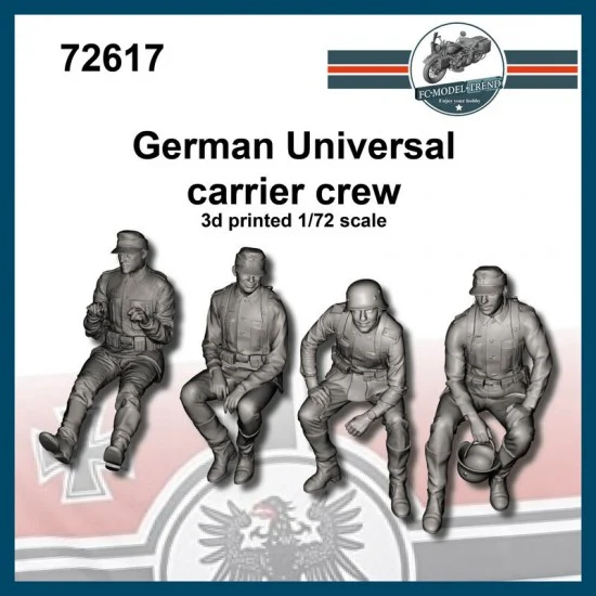 FC Model Trend 72617 1/72 German Crew for Universal Carrier (4 figures) - Model Figures