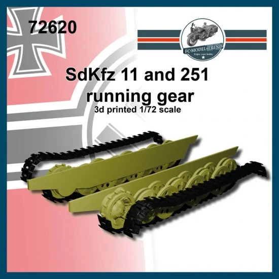 FC Model Trend 72620 1/72 Sd.Kfz 11 and 251 Running Gear - Military Vehicles & Tanks