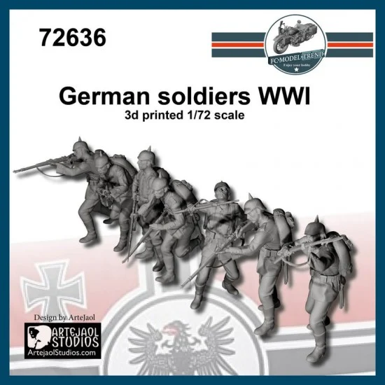 FC Model Trend 72636 1/72 WWI German Soldiers - Model Figures