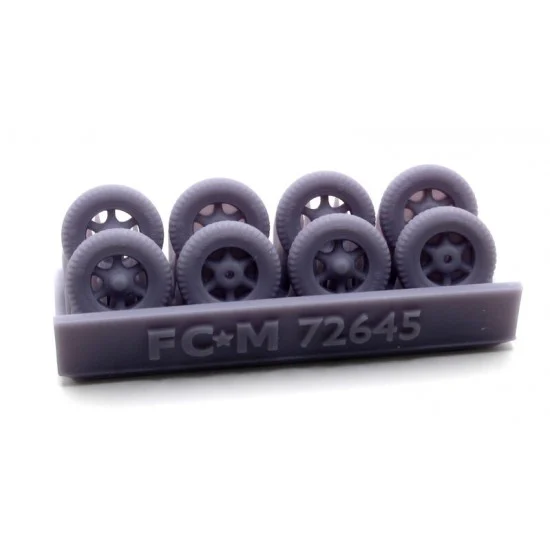 FC Model Trend 72645 1/72 Flak 18 Weighted Wheels - Military Vehicles & Tanks