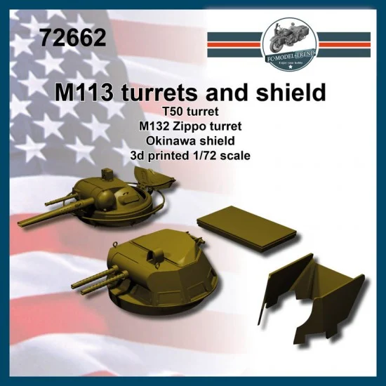FC Model Trend 72662 1/72 M113 Vietnam era Turrets - Military Vehicles & Tanks