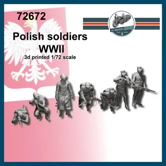 FC Model Trend 72672 1/72 WWII Polish Soldiers (7 figures) - Model Figures