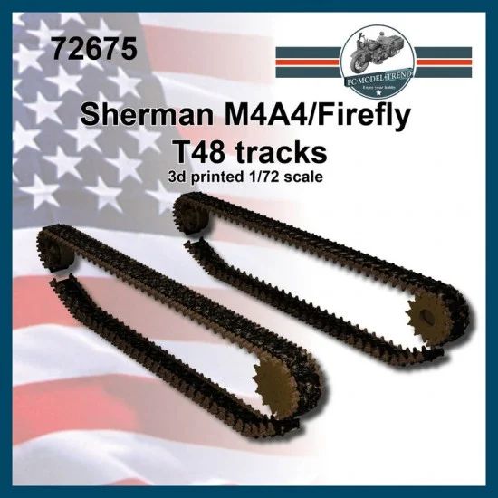FC Model Trend 72675 1/72 T48 Tracks for Sherman M4A4/Firefly - Military Vehicles & Tanks