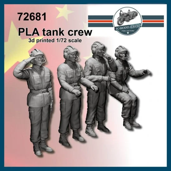 FC Model Trend 72681 1/72 Modern PLA Tank Crews (4 figures) - Model Figures