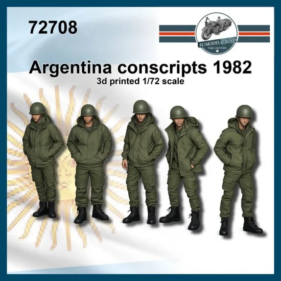 FC Model Trend 72708 1/72 Argentina Conscripts 1982 (5 figures) - Model Figures