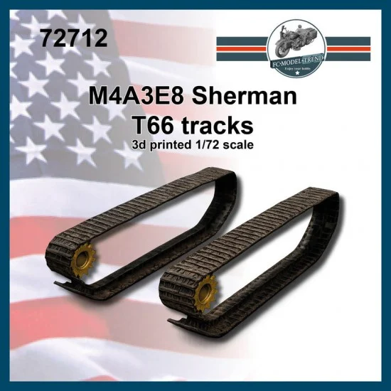 FC Model Trend 72712 1/72 M4A3E8 Sherman T66 Tracks - Military Vehicles & Tanks