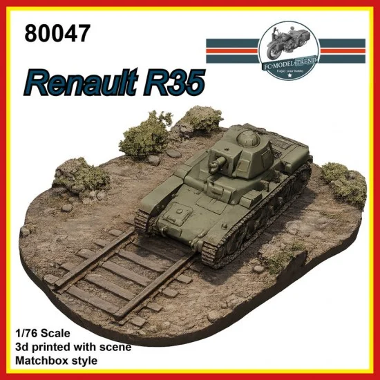 FC Model Trend 80047 1/76 Renault R35 Diorama - Military Vehicles & Tanks