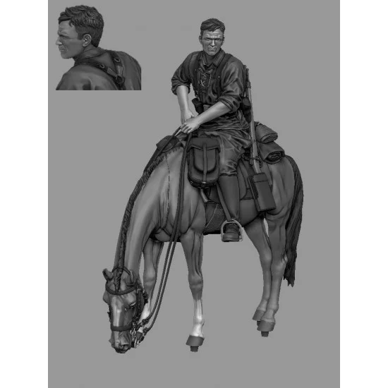 Panzer Art FI35-224 1/35 German Mounted Officer, 8th Waffen-SS Division 'Florian Geyer'