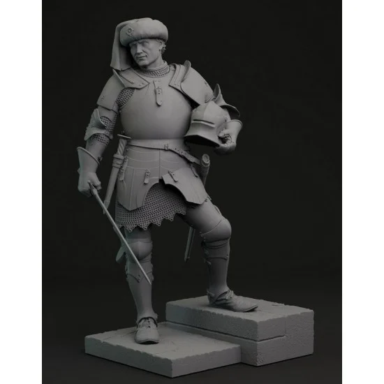 Panzer Art FI75-014 75mm Military Figure - Italian Condottiere Commander, Second Half of The 15th Century