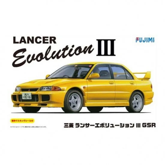 Fujimi 03917 1/24 Mitsubishi Lancer Evolution III GSR w/Masks - Model Cars