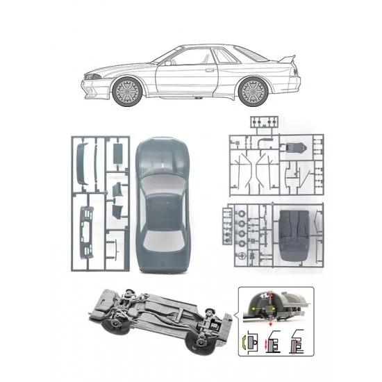 Fujimi 04776 1/24 Taisan STP GT-R (Skyline GT-R [BNR32 Gr.A]) 1993 [ID-314]