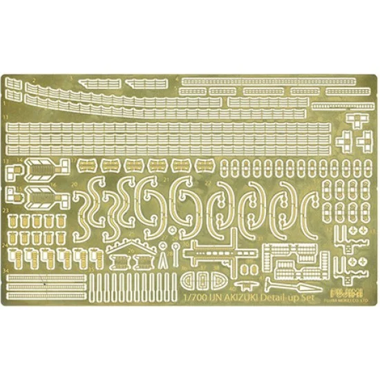 Fujimi G-up No15 1/700 AKIZUKI Etching parts