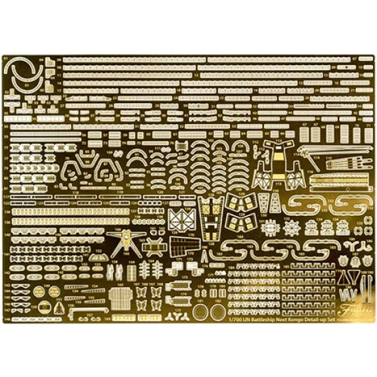 Fujimi G-up No135 1/700 Ship NEXT Japanese Navy Battleship Kongo Genuine Etching Parts