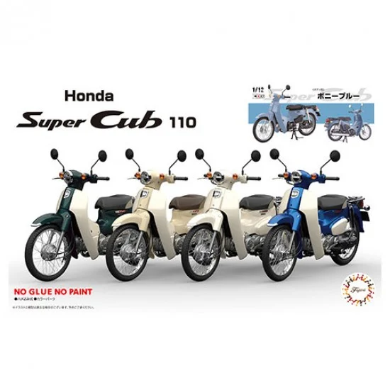 Fujimi 14188 1/12 Honda Super Cub110 Street Bonnie Blue (B-NX-No1 EX-6)
