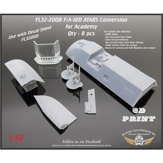 Flying Leathernecks FL32-2008 1/32 F/A-18D ATARS Conversion for Academy kits