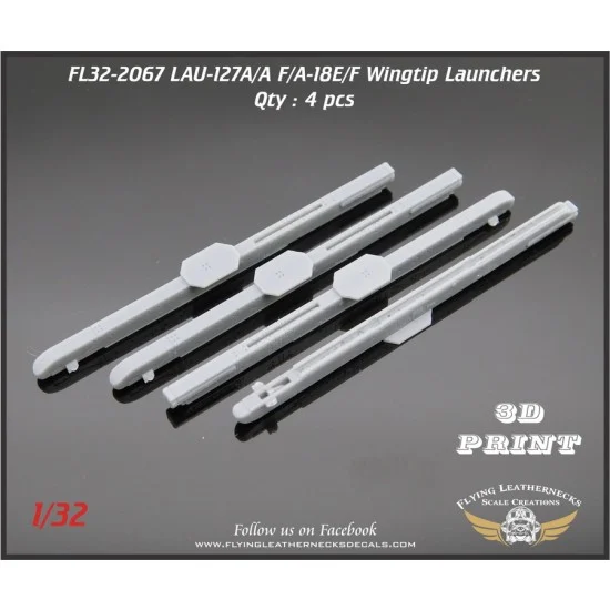 Flying Leathernecks FL32-2067 1/32 LAU-127A/A Wingtip Launcher for Trumpeter F/A-18E/F