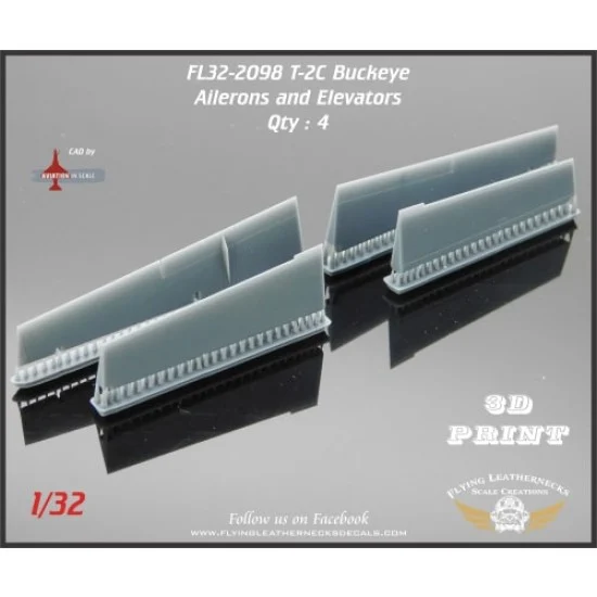 Flying Leathernecks FL32-2098 1/32 T-2C Buckeye Flaps and Ailerons