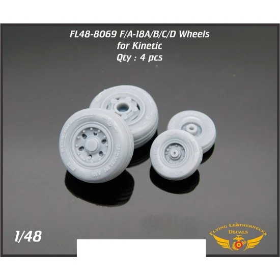Flying Leathernecks FL48-8069 1/48 F/A-18A/B/C/D Hornet Wheels for Kinetic kits