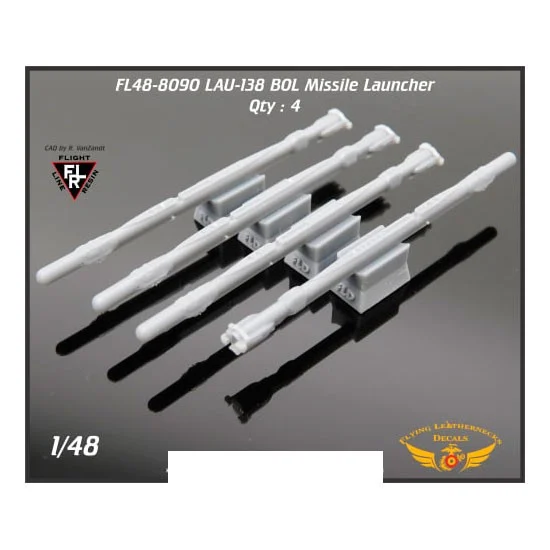 Flying Leathernecks FL48-8090 1/48 LAU-138 BOL Missile Launcher (4pcs)