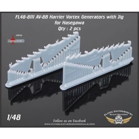 Flying Leathernecks FL48-8111 1/48 AV-8B Wing Vortex Generator with Jig